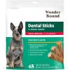 imageWonder Bound Chicken Flavor Dental Sticks for Tiny Dogs 520 lbs 6Ridge Shape for Plaque ampamp Tartar Control Freshens Breath Made With Real Chicken 108 CountChicken