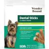 imageWonder Bound Chicken Flavor Dental Sticks for Tiny Dogs 520 lbs 6Ridge Shape for Plaque ampamp Tartar Control Freshens Breath Made With Real Chicken 108 CountChicken