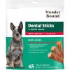 imageWonder Bound Chicken Flavor Dental Sticks for Tiny Dogs 520 lbs 6Ridge Shape for Plaque ampamp Tartar Control Freshens Breath Made With Real Chicken 108 CountBeef