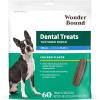 imageWonder Bound Dog Dental Treats for Large Dogs Over 50 lbs Fresh Mint Flavor Made with Real Chicken Nubbed Texture for Plaque ampamp Tartar Control Freshens Breath While Chewing 9 CountChicken