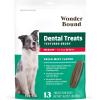 imageWonder Bound Dog Dental Treats for Large Dogs Over 50 lbs Fresh Mint Flavor Made with Real Chicken Nubbed Texture for Plaque ampamp Tartar Control Freshens Breath While Chewing 9 CountFresh Mint