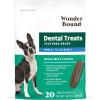 imageWonder Bound Dog Dental Treats for Large Dogs Over 50 lbs Fresh Mint Flavor Made with Real Chicken Nubbed Texture for Plaque ampamp Tartar Control Freshens Breath While Chewing 9 CountFresh Mint