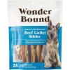 imageAmazon Brand  Wonder Bound Beef Gullet Sticks Dog Treats 56 Inch Pack of 25 Highly Digestible Minimally Processed 705 Ounce 25 Count Pack of 11 Count Pack of 1