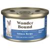 imageAmazon Brand  Wonder Bound Canned Wet Cat Food Salmon Recipe in Gravy No Artificial Flavors Adult Recipe 3 Ounce Pack of 24Salmon