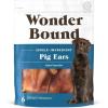imageAmazon Brand  Wonder Bound Whole Pig Ears Dog Treats Pork 6 ounce 6 Count Pack of 11 Count Pack of 6